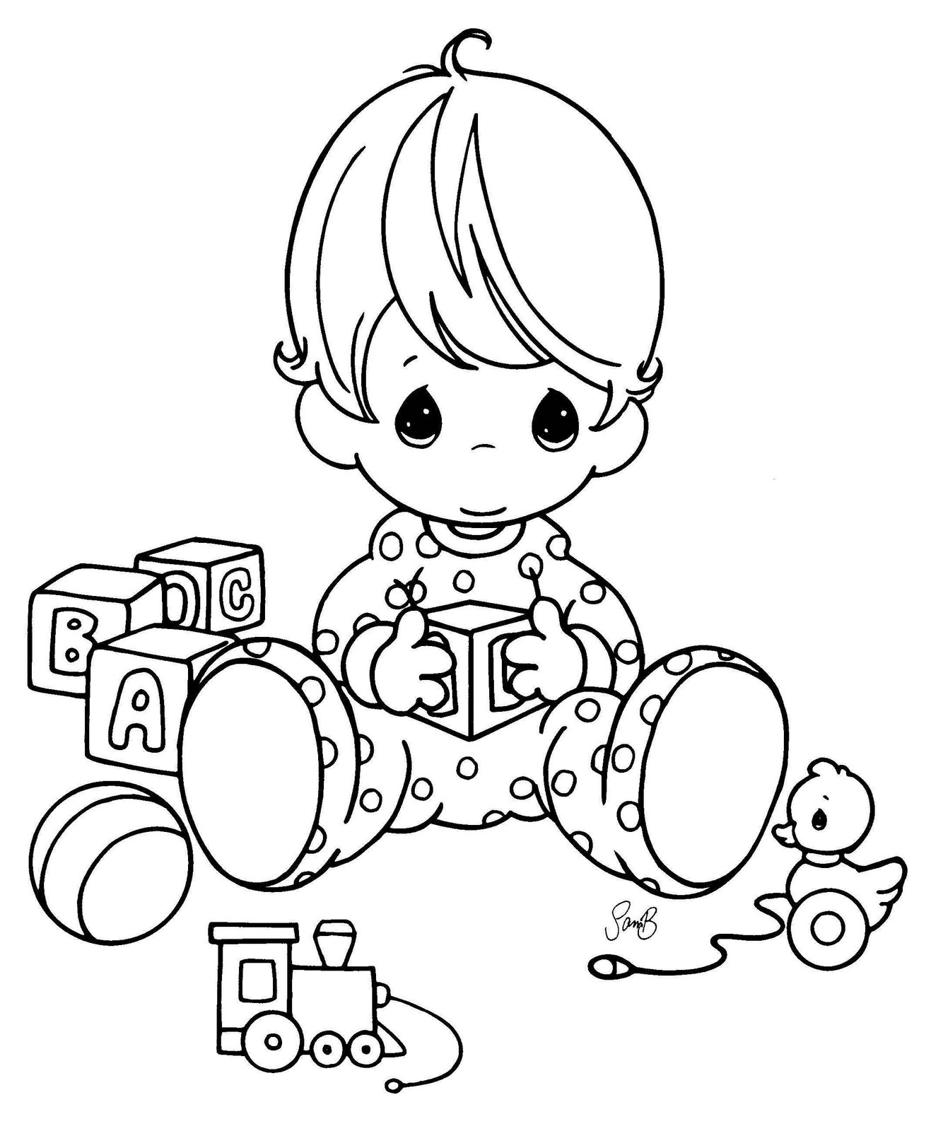 colouring baby