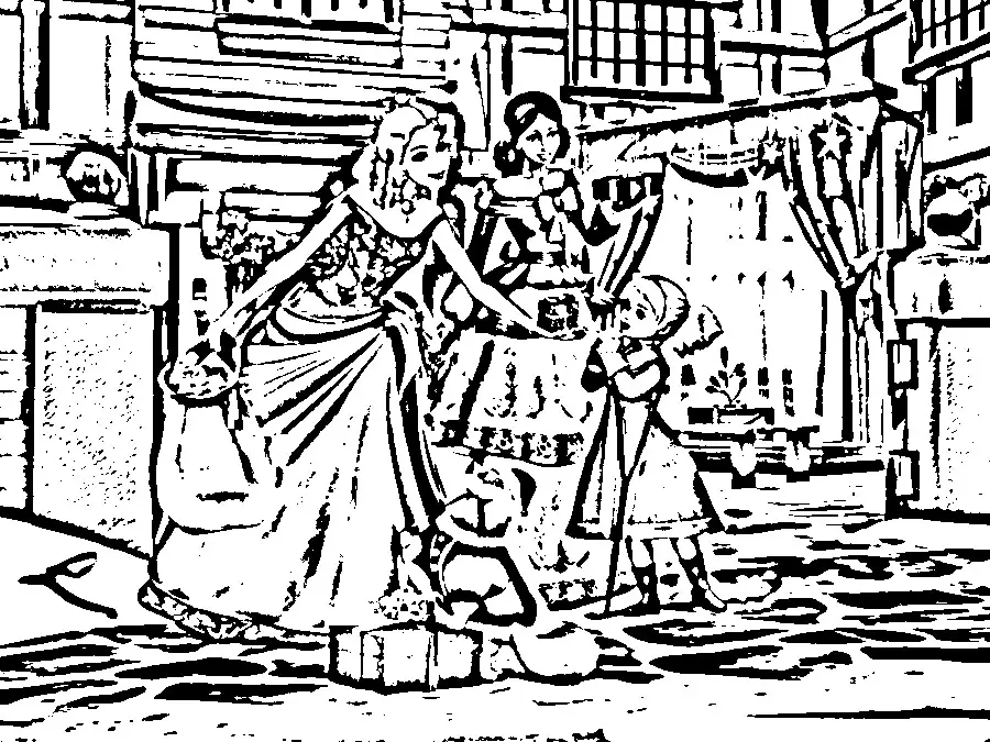 Barbie in a Christmas Carol Colouring Pictures 4
