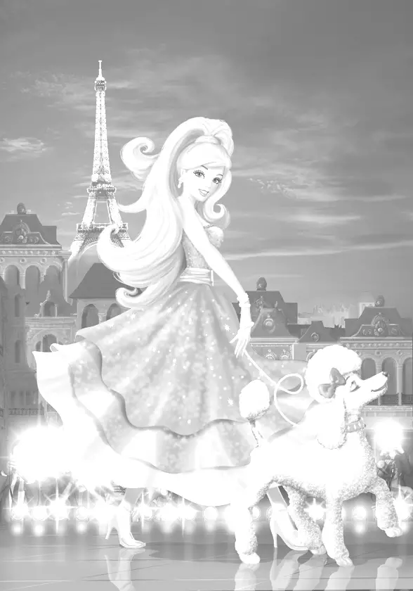 Barbie in a Fashion Fairytale Colouring Pictures 9