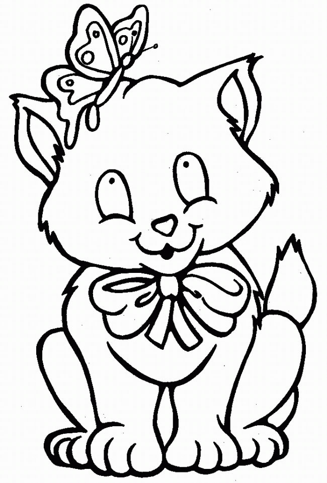 Cat Colouring Pictures 1