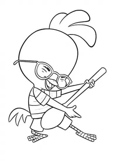 chicken little colouring