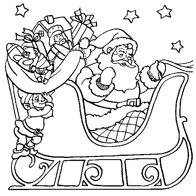 Christmas Colouring Pictures 1