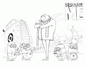 Despicable Me Colouring Pictures 7