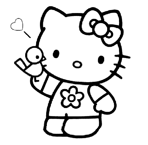 Hello Kitty Colouring Pictures 7