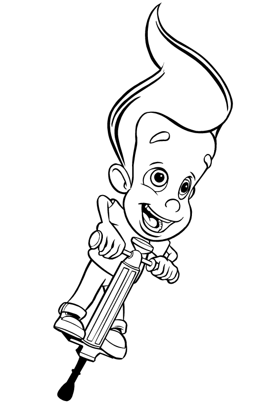 Jimmy Neutron Colouring Pictures 9