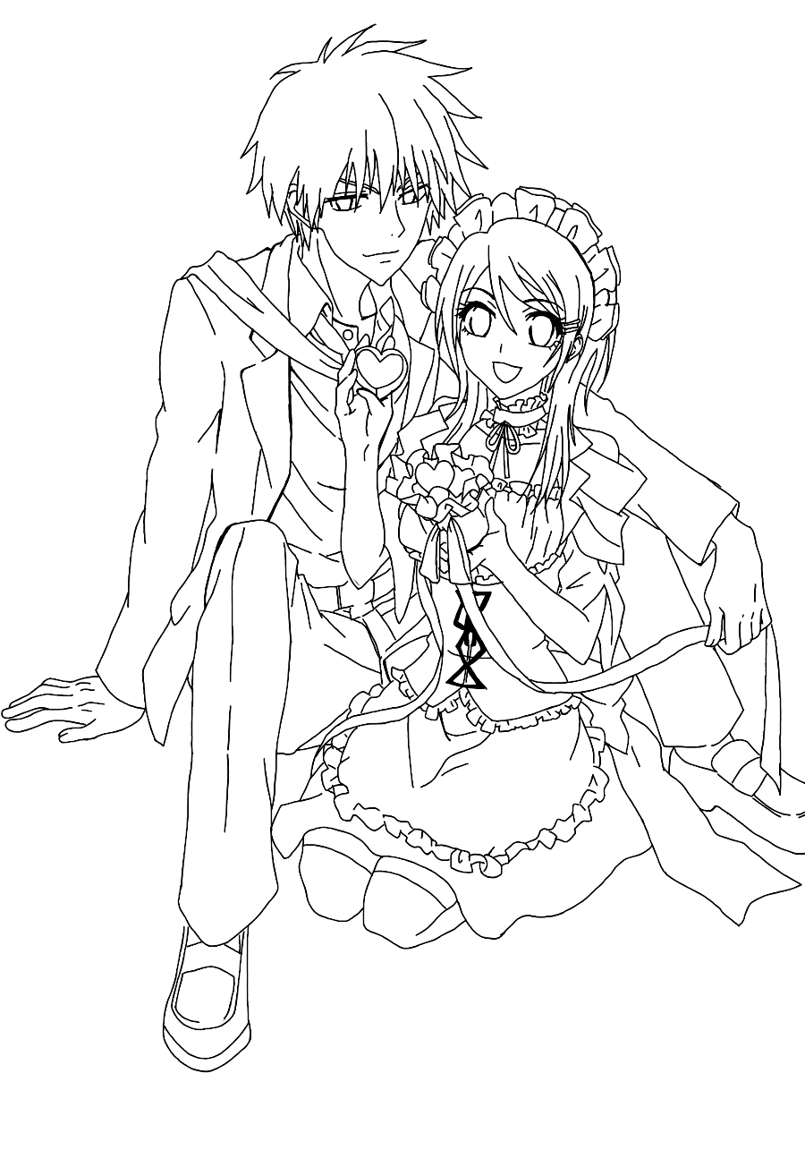 Maid Sama Colouring Pictures 7