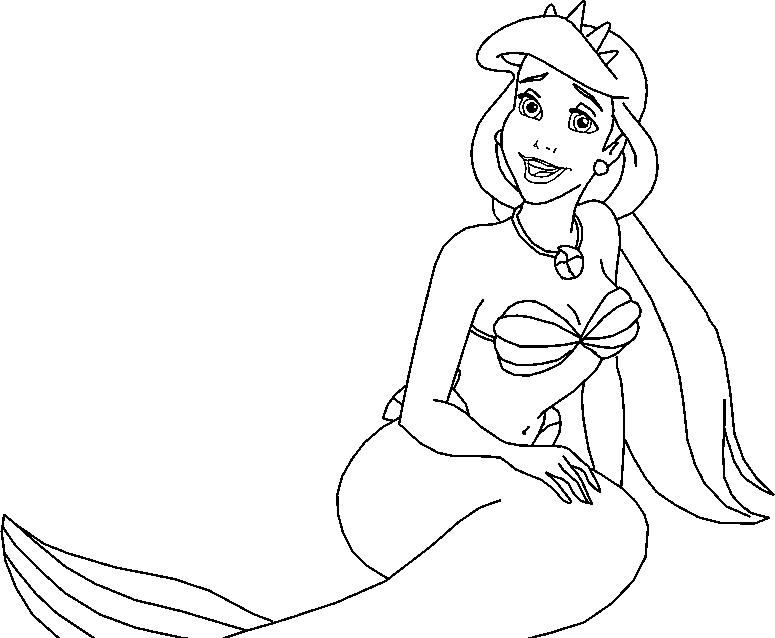 Mermaid Colouring Pictures 11