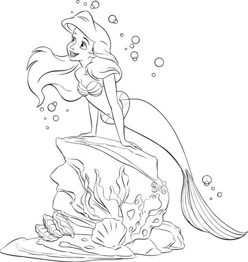 Mermaid Colouring Pictures 3