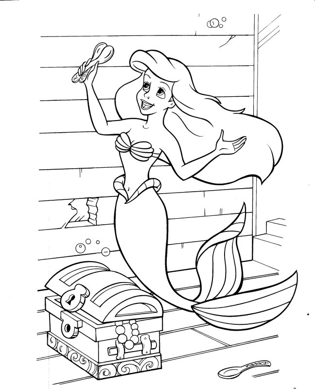 Mermaid Colouring Pictures 7