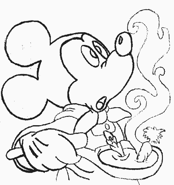 Mickey Mouse Colouring Pictures 1