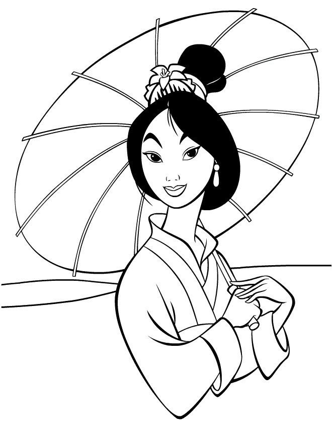 Mulan Colouring Pictures 5