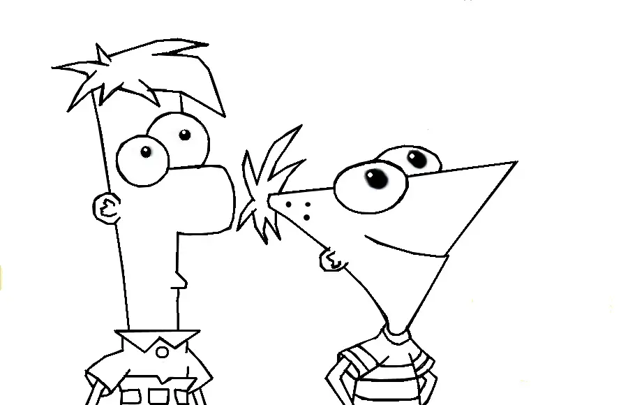 Phineas and Ferb Colouring Pictures 6