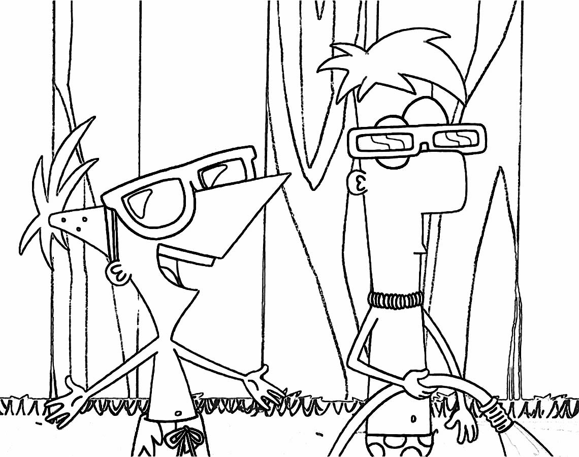 Phineas and Ferb Colouring Pictures 7