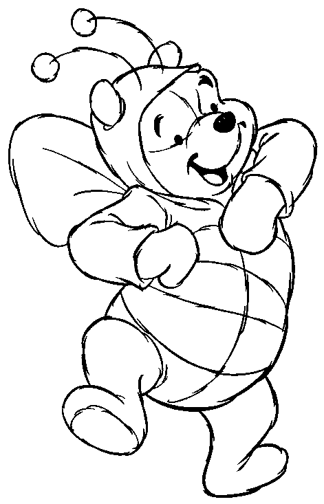 Pooh Bear Colouring Pictures 9