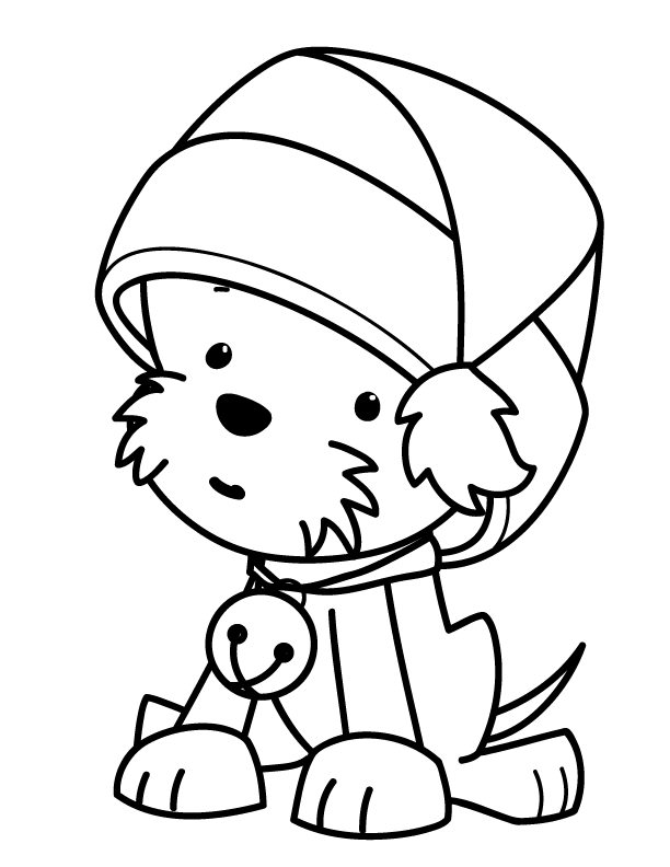 Puppy Colouring Pictures 6