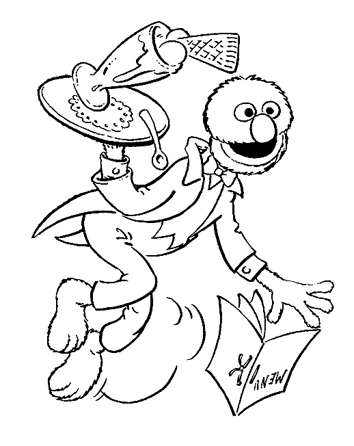 Sesame Street Colouring Pictures 4
