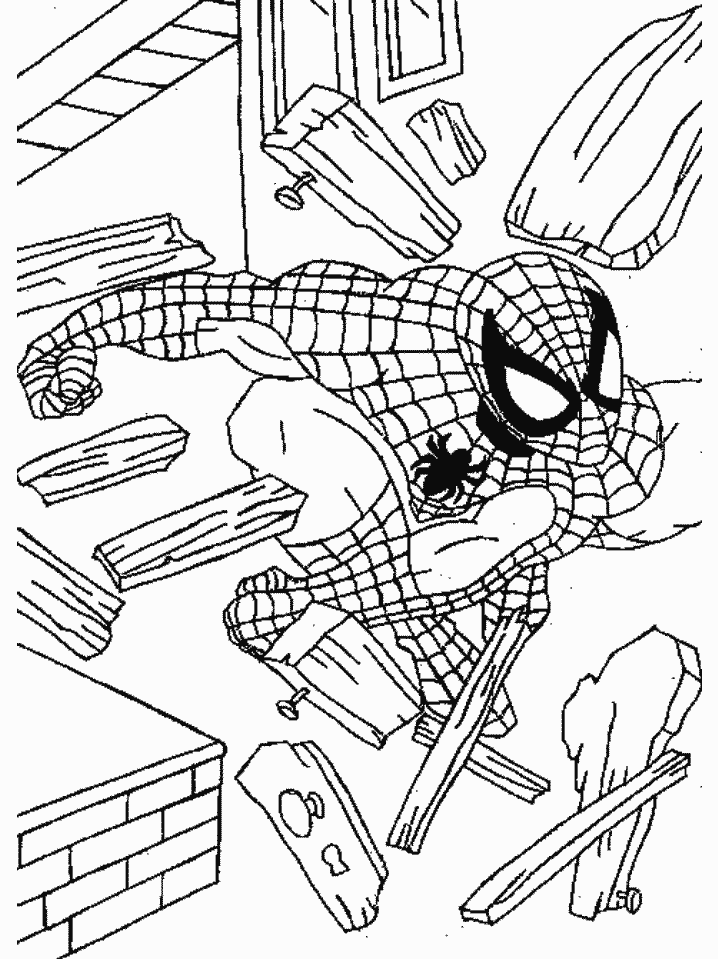 Spiderman Colouring Pictures 1