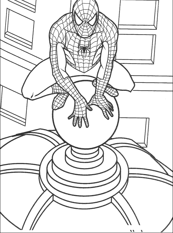 Spiderman Colouring Pictures 6