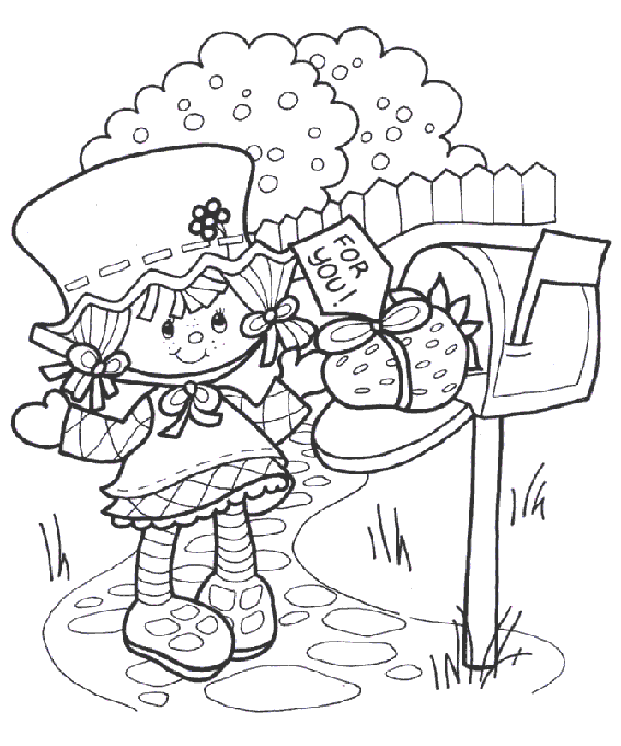Strawberry Shortcake Colouring Pictures 2
