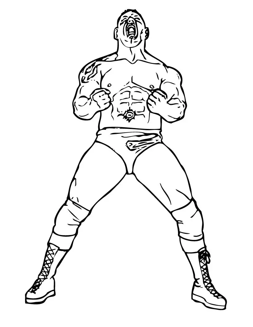 WWE Colouring Pictures 3