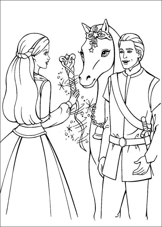 Barbie and The Magic Pegasus Colouring Pictures 1