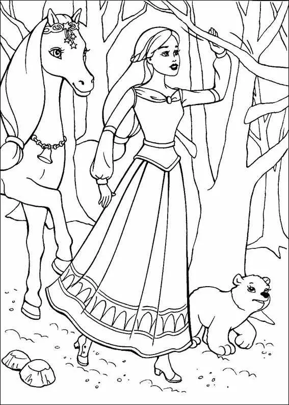 Barbie and The Magic Pegasus Colouring Pictures 11