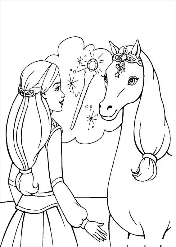 Barbie and The Magic Pegasus Colouring Pictures 12
