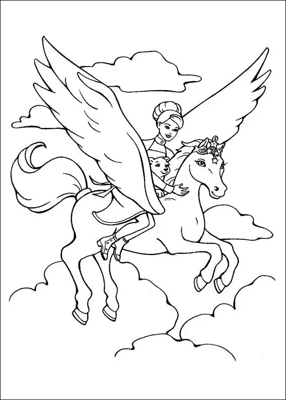 Barbie and The Magic Pegasus Colouring Pictures 14