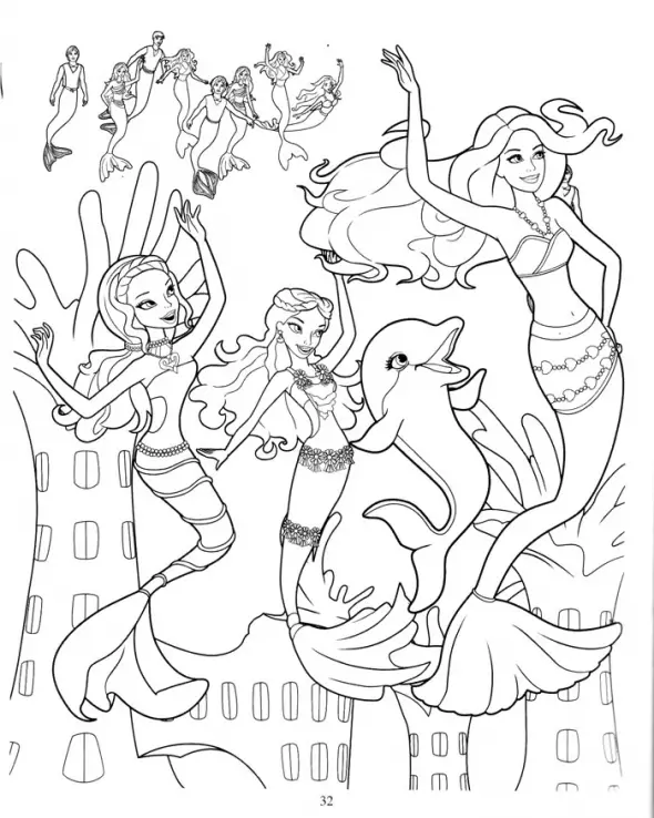 Barbie in a Mermaid Tale Colouring Pictures 8