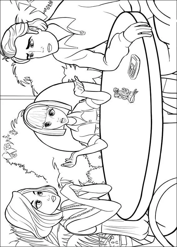 Barbie Thumbelina Colouring Pictures 3