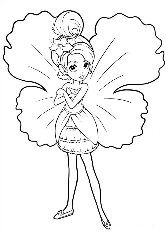 Barbie Thumbelina Colouring Pictures 9