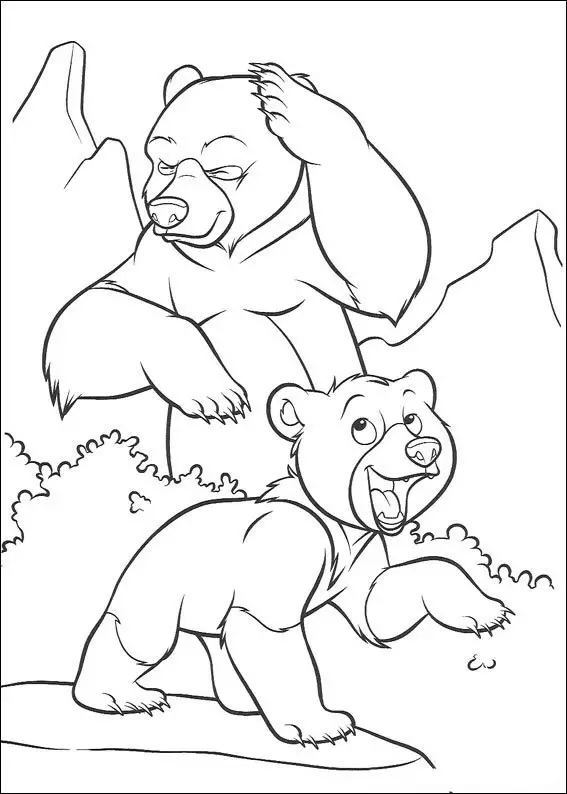 Brother Bear Colouring Pictures 8