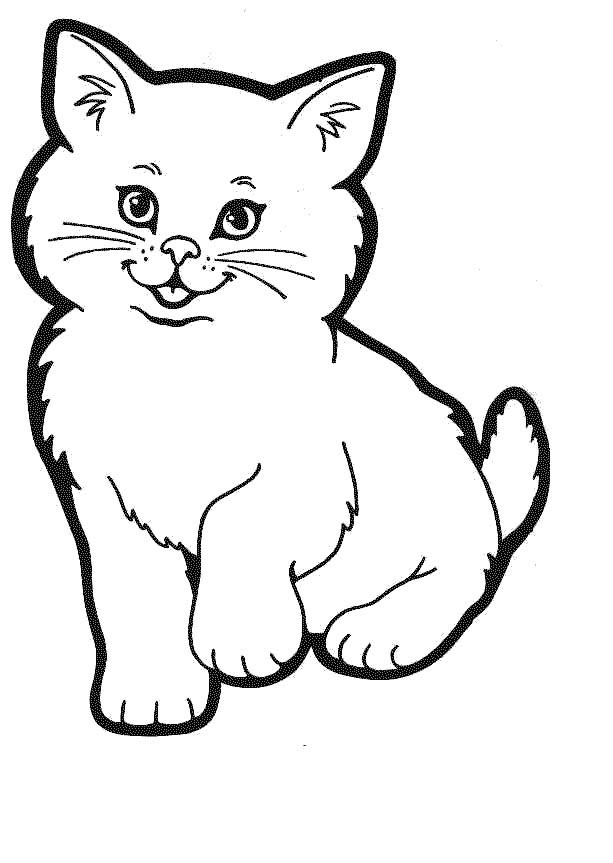 Cat Colouring Pictures 2
