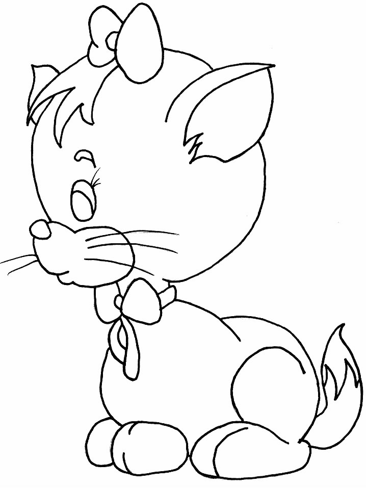 Cat Colouring Pictures 3