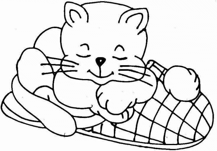 Cat Colouring Pictures 4