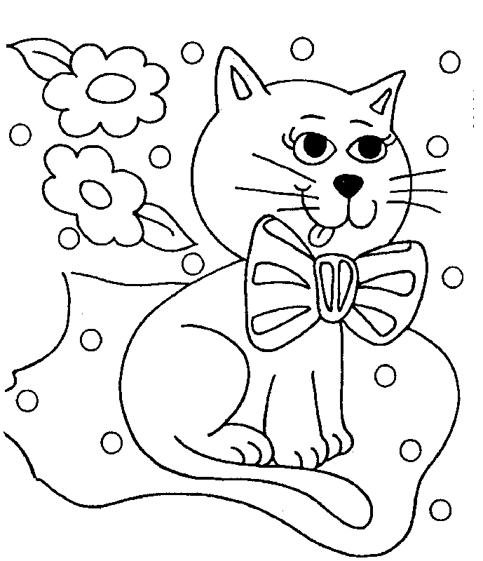 Cat Colouring Pictures 5