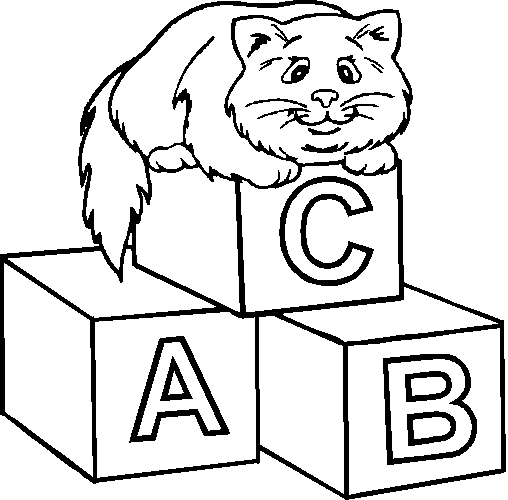Cat Colouring Pictures 9