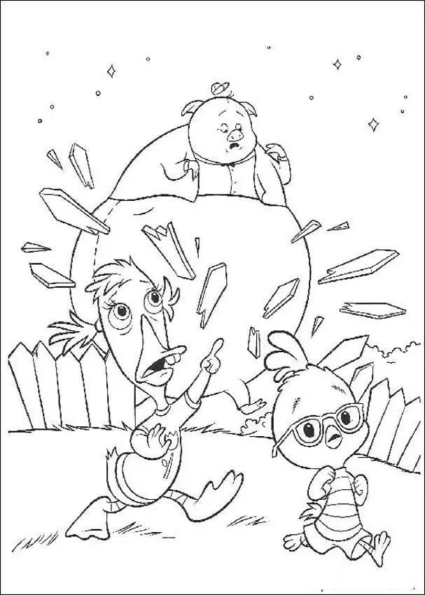 Chicken Little Colouring Pictures 1