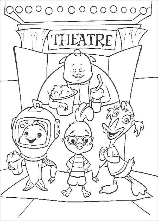 Chicken Little Colouring Pictures 4