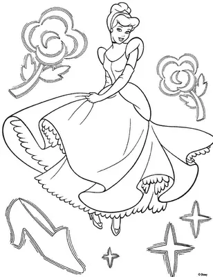 Cinderella 2 Colouring Pictures 8
