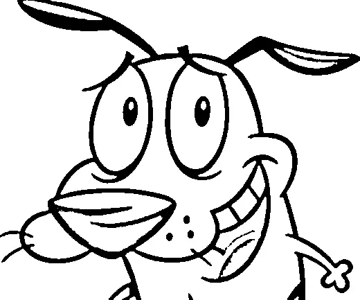 Courage The Cowardly Dog Colouring Pictures 2