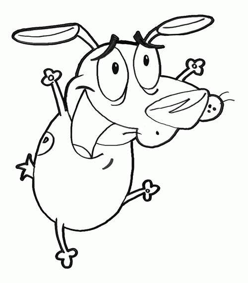 Courage The Cowardly Dog Colouring Pictures 5