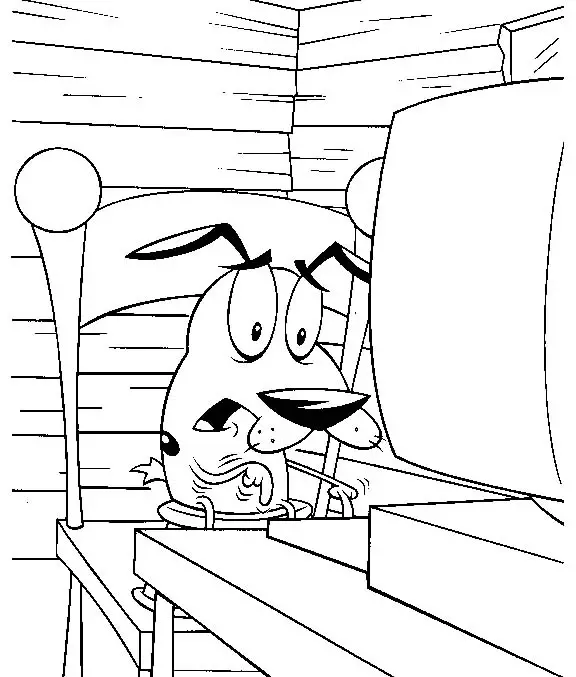 Courage The Cowardly Dog Colouring Pictures 7