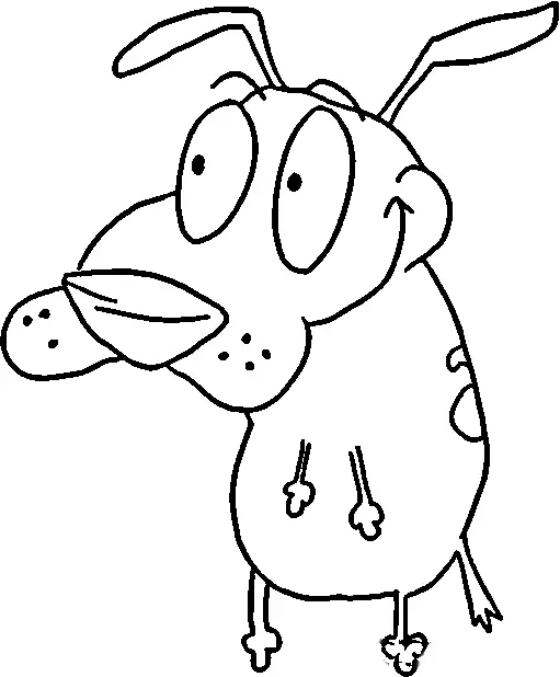 Courage The Cowardly Dog Colouring Pictures 9
