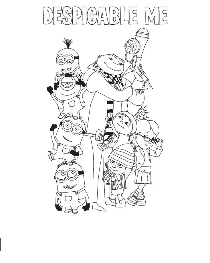 Despicable Me Colouring Pictures 6