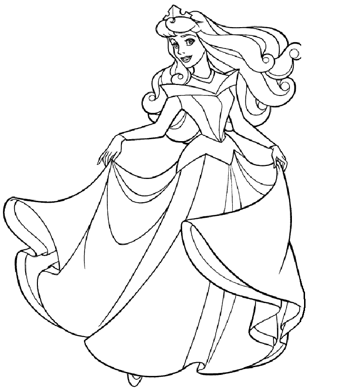 Disney Princess Colouring Pictures 10
