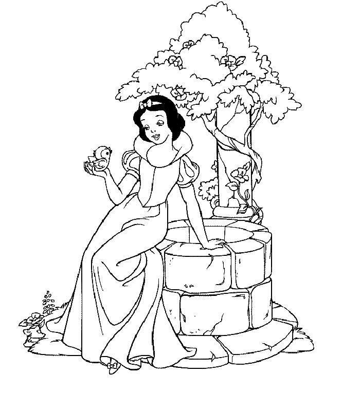 Disney Princess Colouring Pictures 11