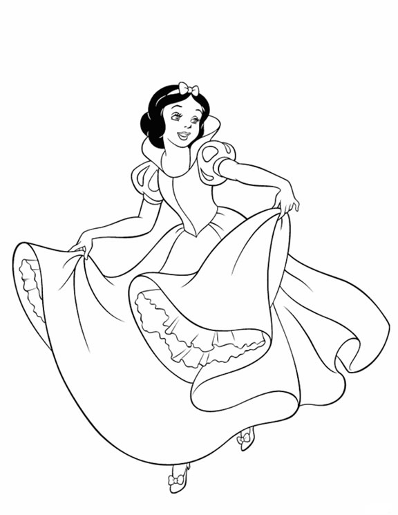 Disney Princess Colouring Pictures 4