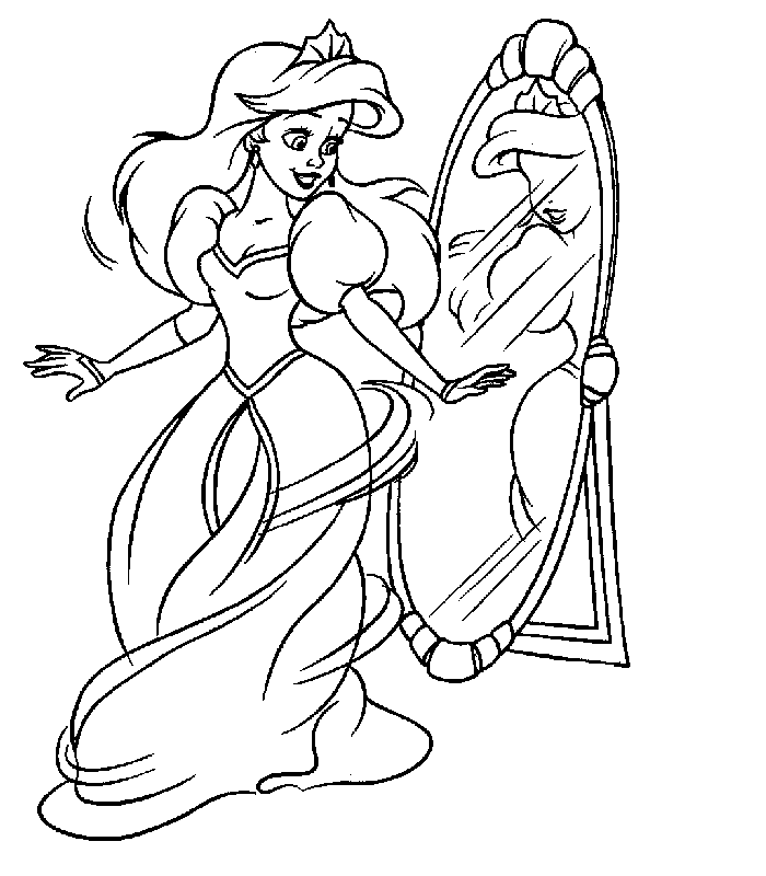 Disney Princess Colouring Pictures 6