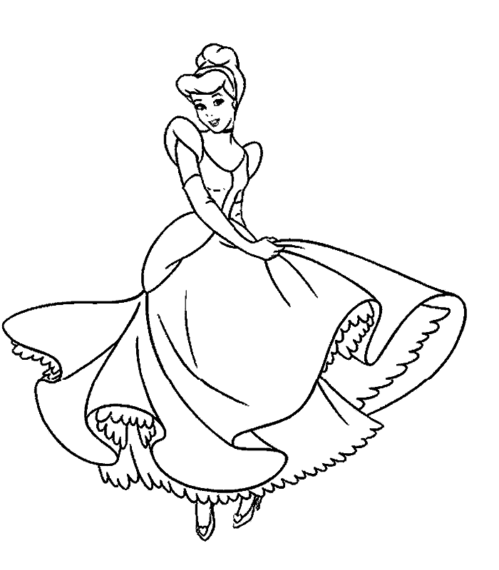 Disney Princess Colouring Pictures 9